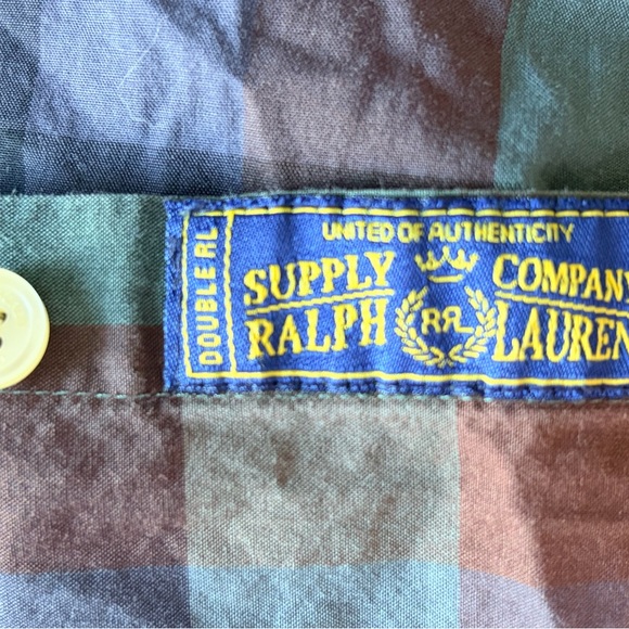 Ralph Lauren Green and Brown Plaid Shirt - Picture 3 of 6